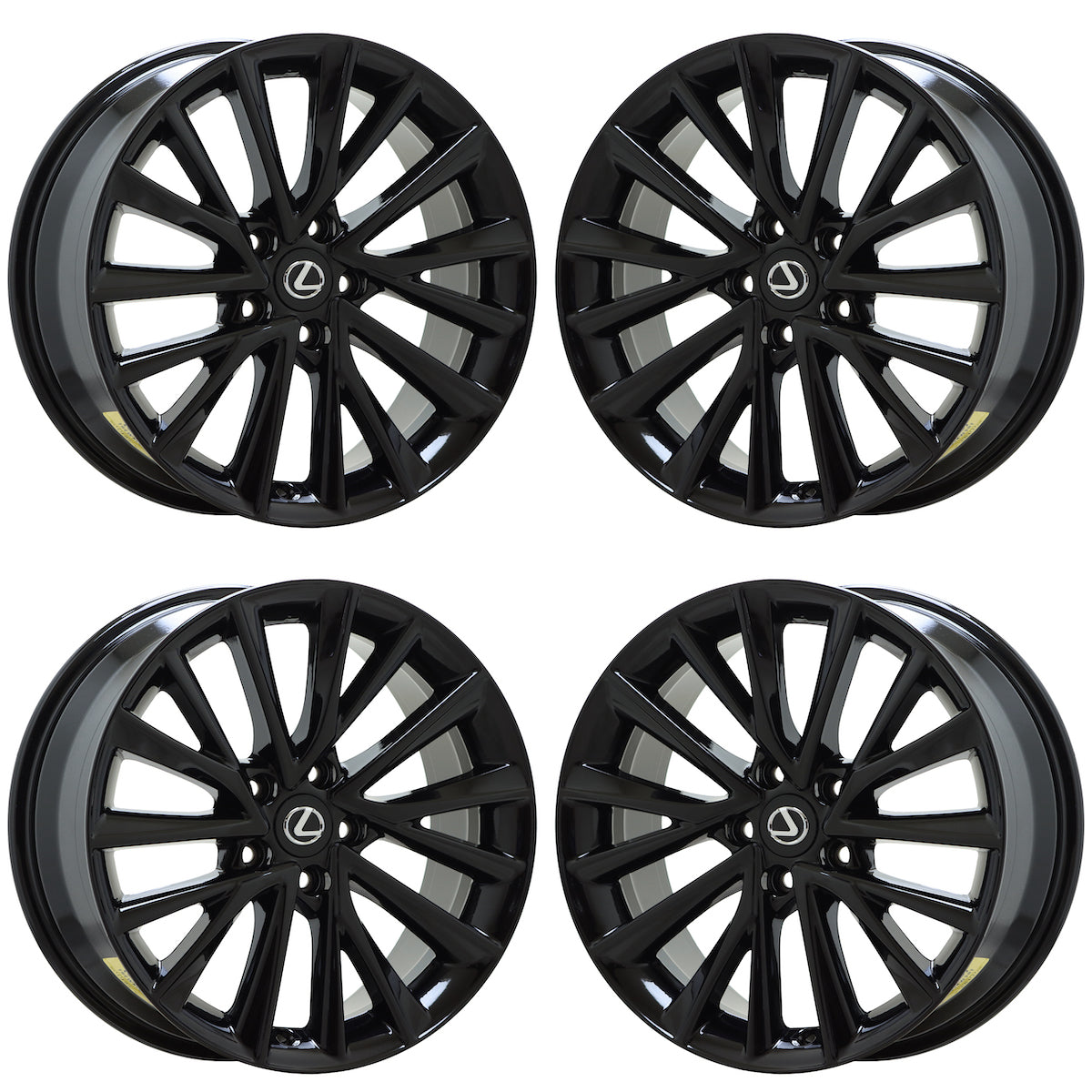 18" Lexus NX250 NX350 Gloss Black wheels rims Factory OEM set 74409 EXCHANGE
