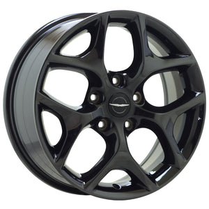 18" Chrysler Pacifica Black Chrome wheels rims Factory OEM set 2593