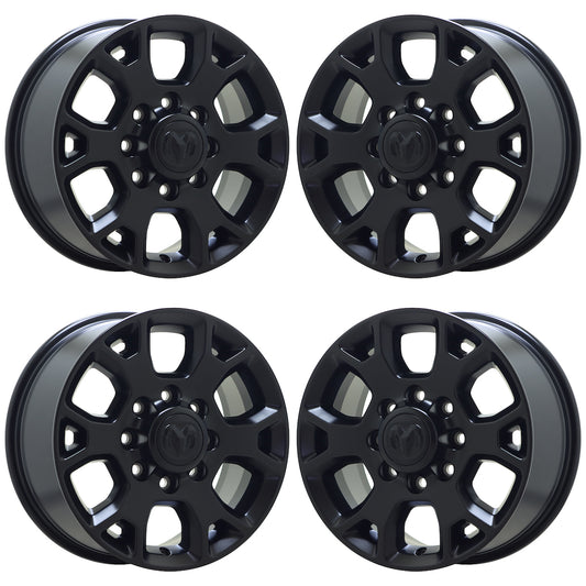 18" Dodge Ram 2500-3500 Truck Satin Black wheels rims Factory OEM set 2693