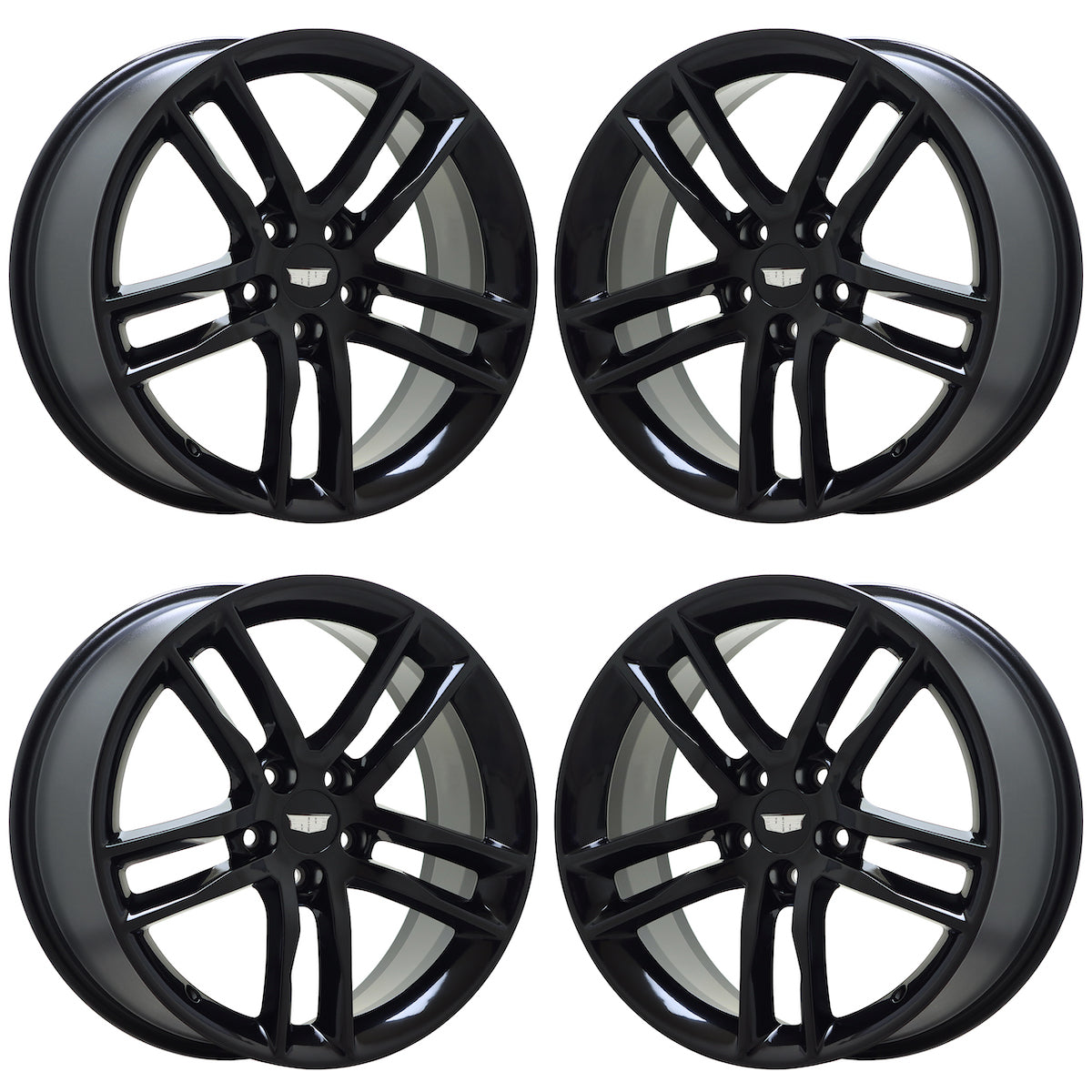 19" Cadillac ATS Gloss Black wheels rims Factory OEM set 4742 4744 EXCHANGE