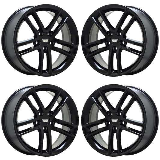 19" Cadillac ATS Gloss Black wheels rims Factory OEM set 4742 4744 EXCHANGE