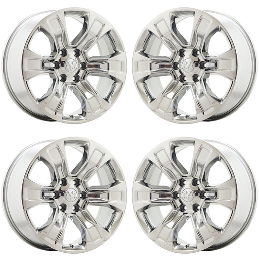 20" Dodge Ram 1500 Truck Bright Chrome wheels rims Factory OEM set 2678