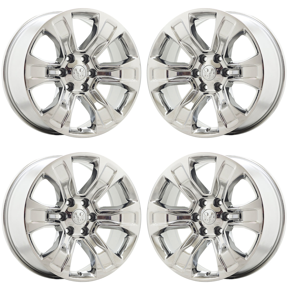 20" Dodge Ram 1500 Truck Bright Chrome wheels rims Factory OEM set 2678 EXCHANGE