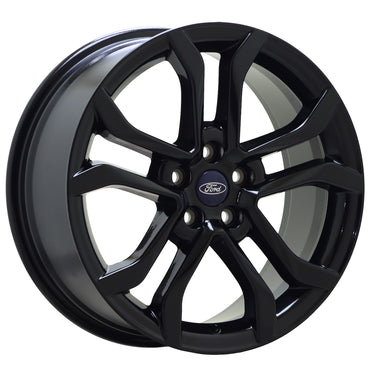 18" Ford Fusion Gloss Black wheels rims Factory OEM set 10120