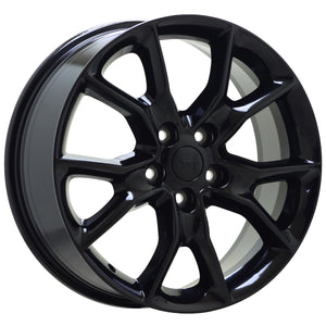 20" Jeep Grand Cherokee Gloss Black wheels rims Factory OEM set 9138