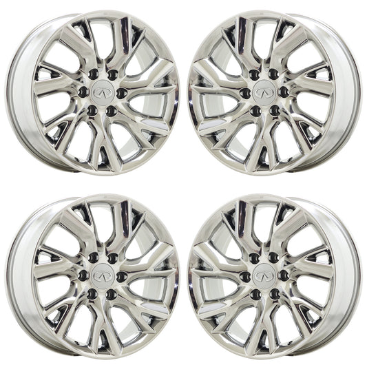 20" Infiniti QX56 QX80 Bright Chrome wheels rims Factory OEM set 73727 EXCHANGE