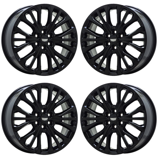 20" Cadillac XT5 XT6 SRX Gloss Black wheels rims Factory OEM set 5936