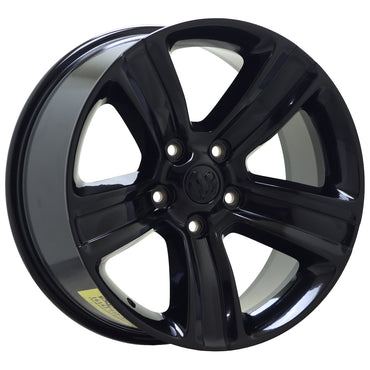 20" Dodge Ram 1500 Truck Gloss Black wheels rims Factory OEM set 4 2453