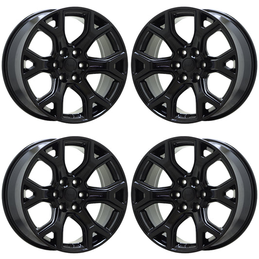 20" Jeep Wagoneer Gloss Black wheels rims Factory OEM set 9296 EXCHANGE