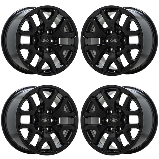17" Ford F150 Truck Gloss Black wheels rims Factory OEM set 4 10461