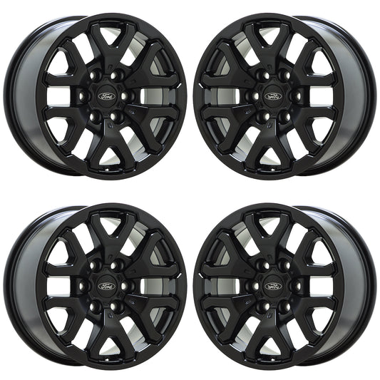 17" Ford F150 Truck Satin Black wheels rims Factory OEM set 4 10461