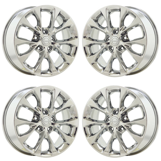 18" Chrysler Pacifica Bright Chrome wheels rims Factory OEM set 2041 EXCHANGE