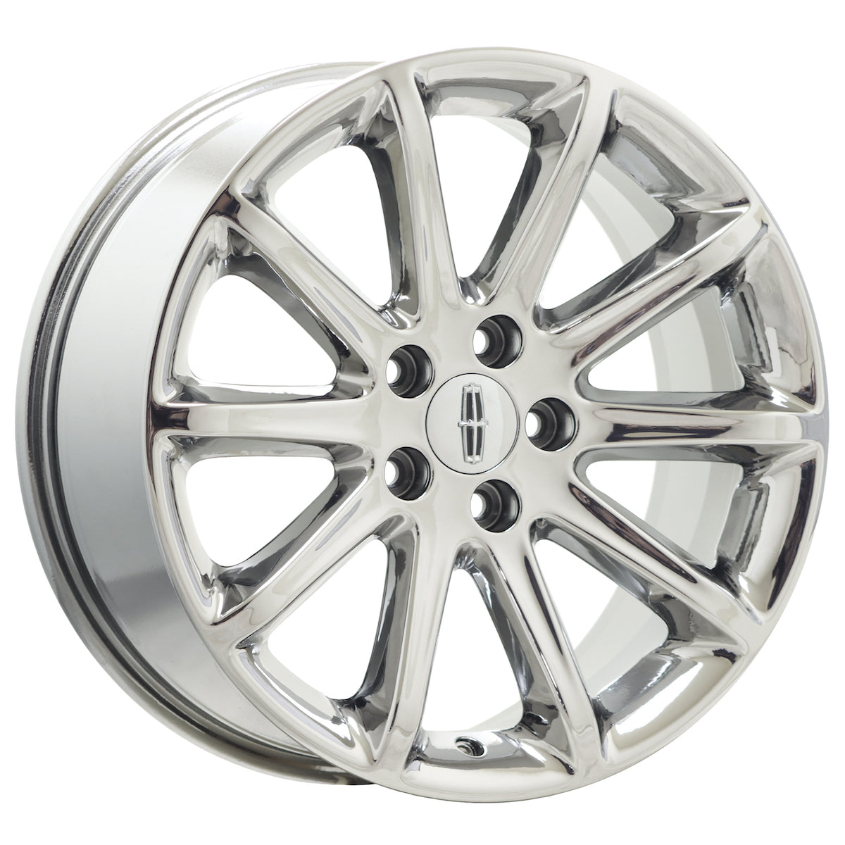 18" Lincoln MKX Ford Edge Bright Chrome wheels rims Factory OEM set 3852