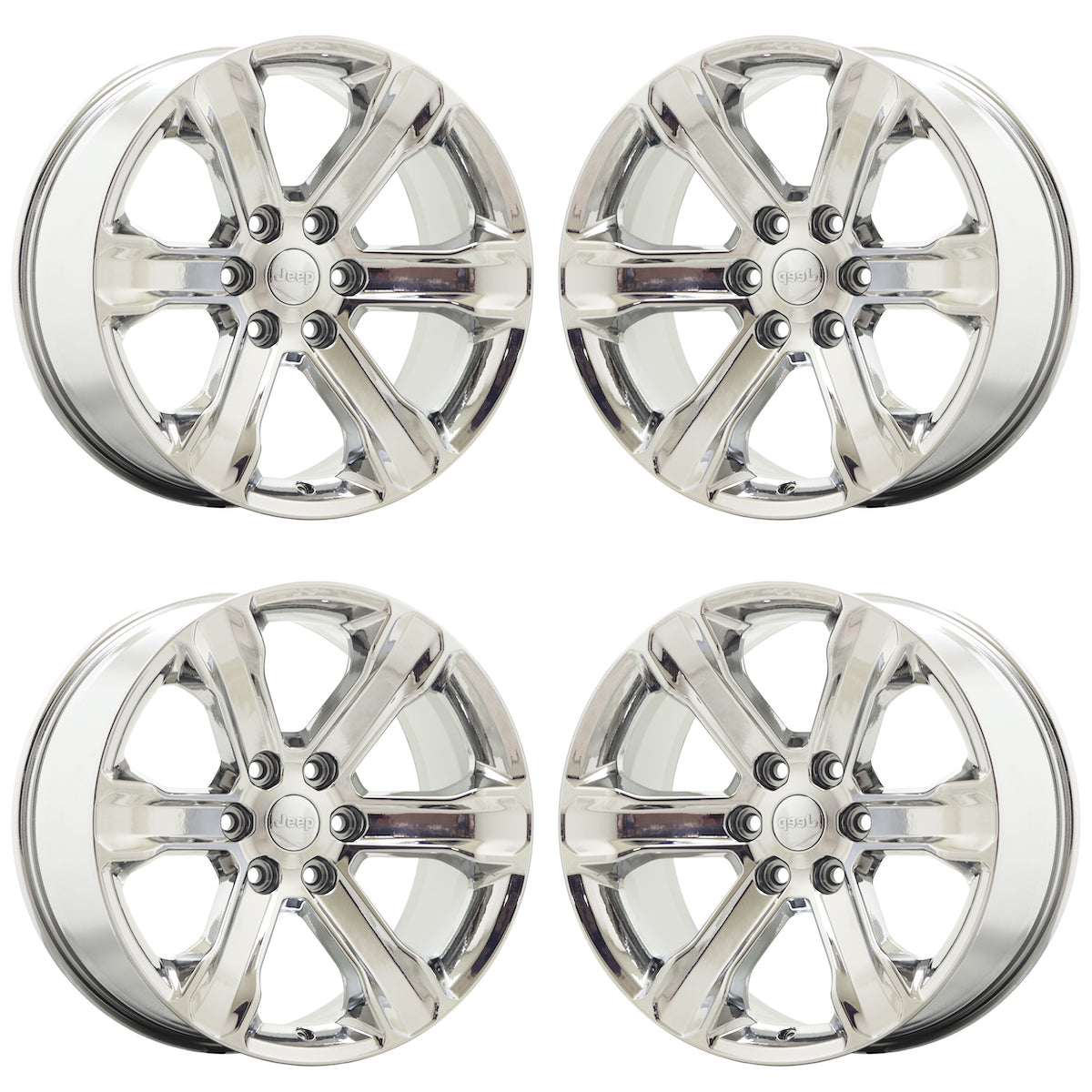 20" Jeep Wagoneer Bright Chrome wheels rims Factory OEM set 9278 EXCHANGE