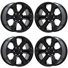 Load image into Gallery viewer, EXCHANGE 20&quot; Jeep Wagoneer Black wheels rims Factory OEM set 9278
