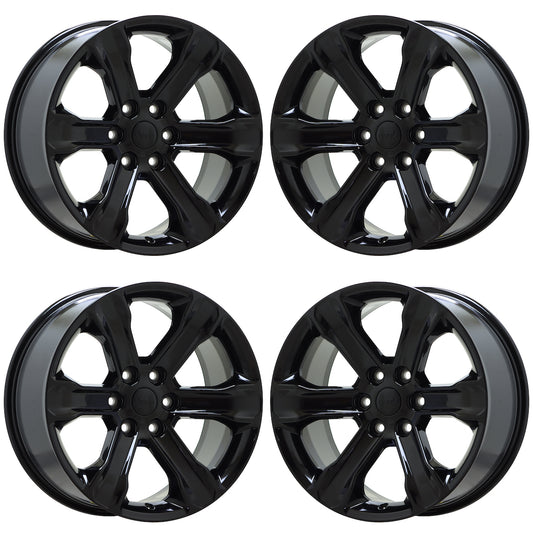 20" Jeep Wagoneer Gloss Black wheels rims Factory OEM set 9278 EXCHANGE