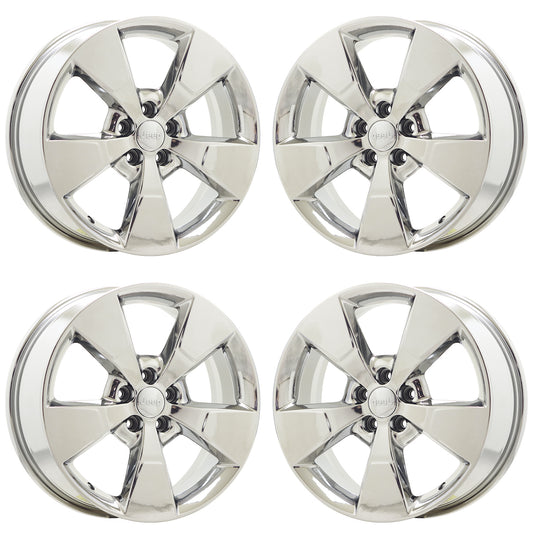 18" Jeep Cherokee Bright Chrome wheels rims Factory OEM set 9155
