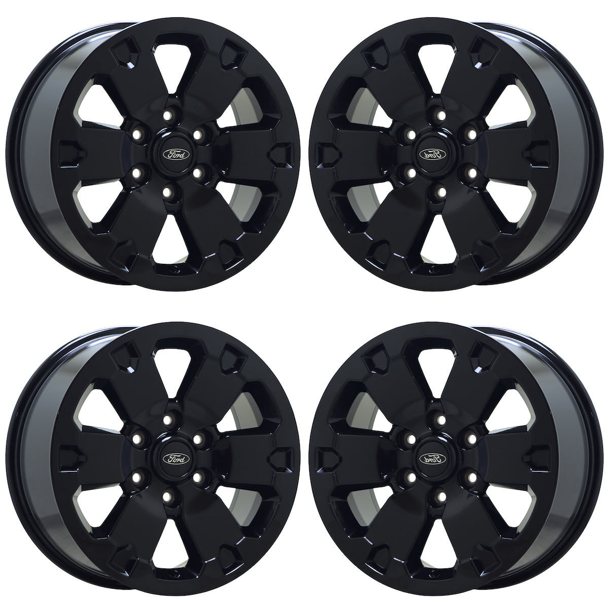 18" Ford Ranger Truck Gloss Black wheels rims Factory OEM set 10282 EXCHANGE