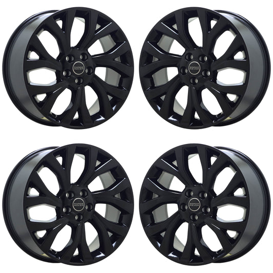 21" Range Rover HSE Gloss Black wheels rims Factory OEM set 72322 72323