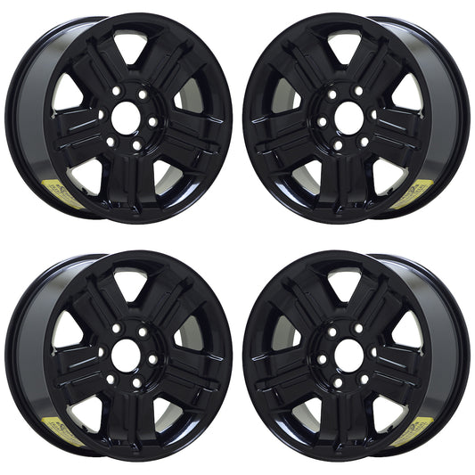 18" Avalanche Silverado Tahoe Suburban Gloss Black wheels rims OEM 5300