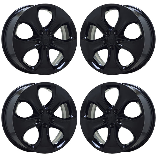 18" Jeep Compass Gloss Black wheels rims Factory OEM set 9190 EXCHANGE