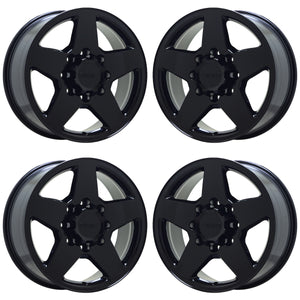 20" GMC Sierra 2500 3500 Black wheels rims Factory OEM set 5503