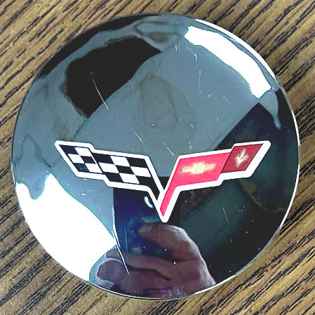 2 5/8" Chevrolet Corvette Chrome Center Cap #9597834 set