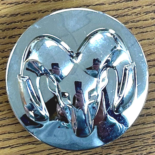 2 1/2" Dodge Avenger Caliber Challenger Chrome Center Cap #1LB72SZ0AB single