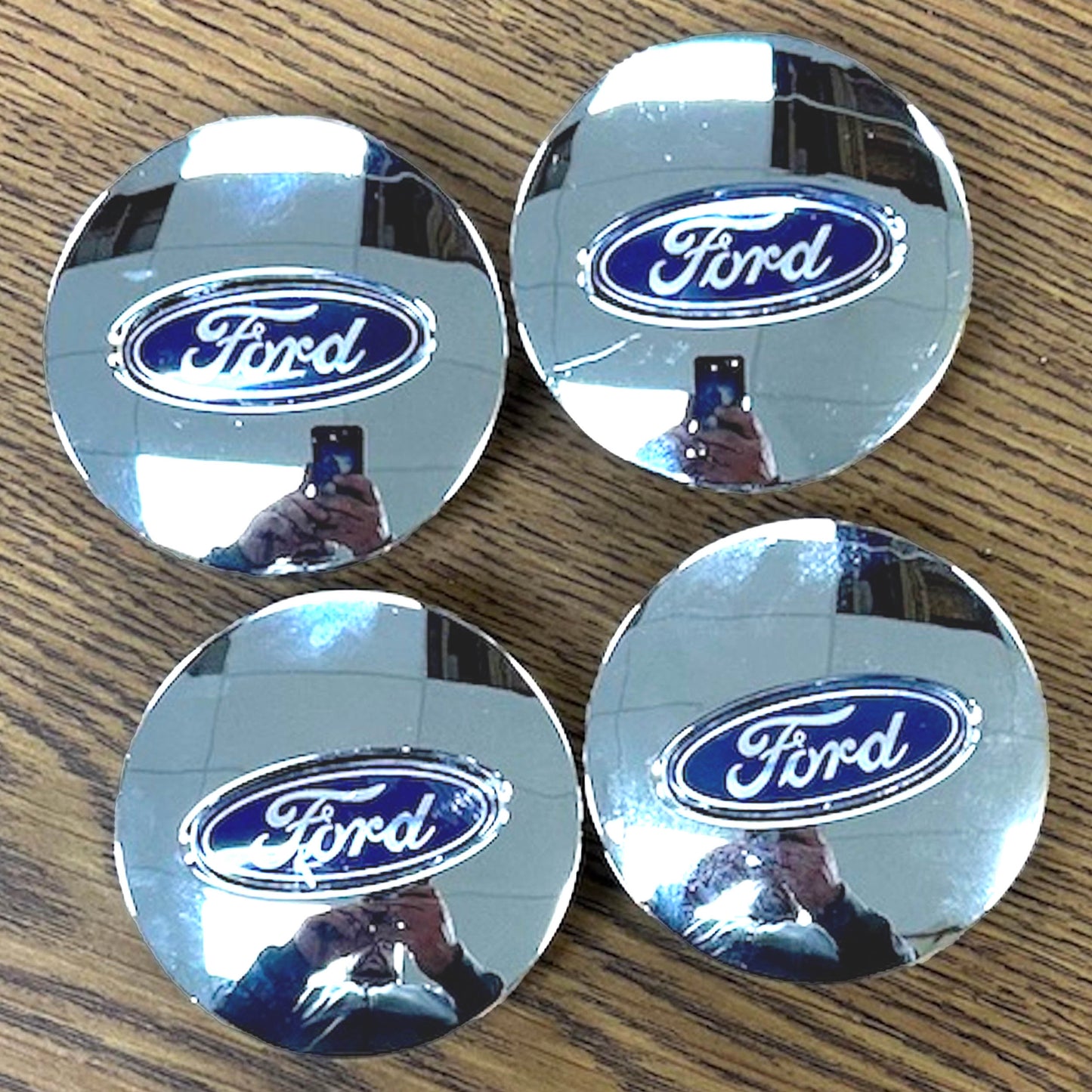 2 9/16" Ford Edge, Escape, Explorer Fusion Chrome Center Cap 5L241A096AA set