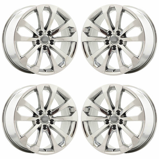 18" Audi Q5 Bright Chrome wheels rims Factory OEM set 58917 EXCHANGE