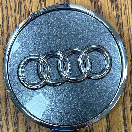 61mm Audi OEM Charcoal Center Cap #8W0601170 single