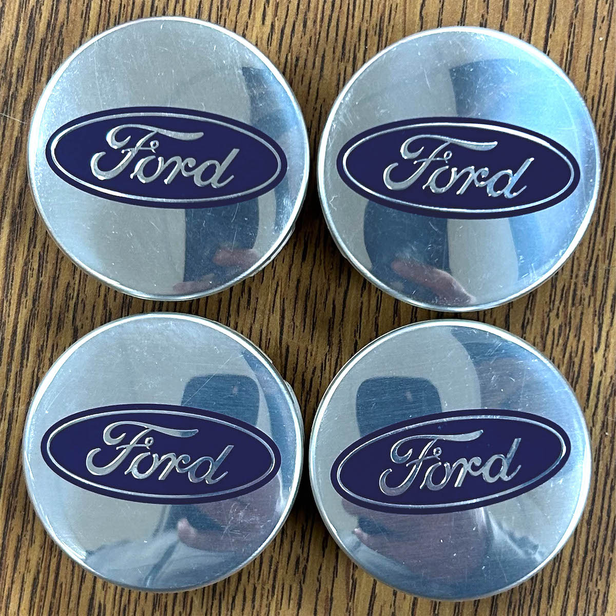 2 1/8" Ford Explorer OEM Polished Center Cap #LB5Z1130B set