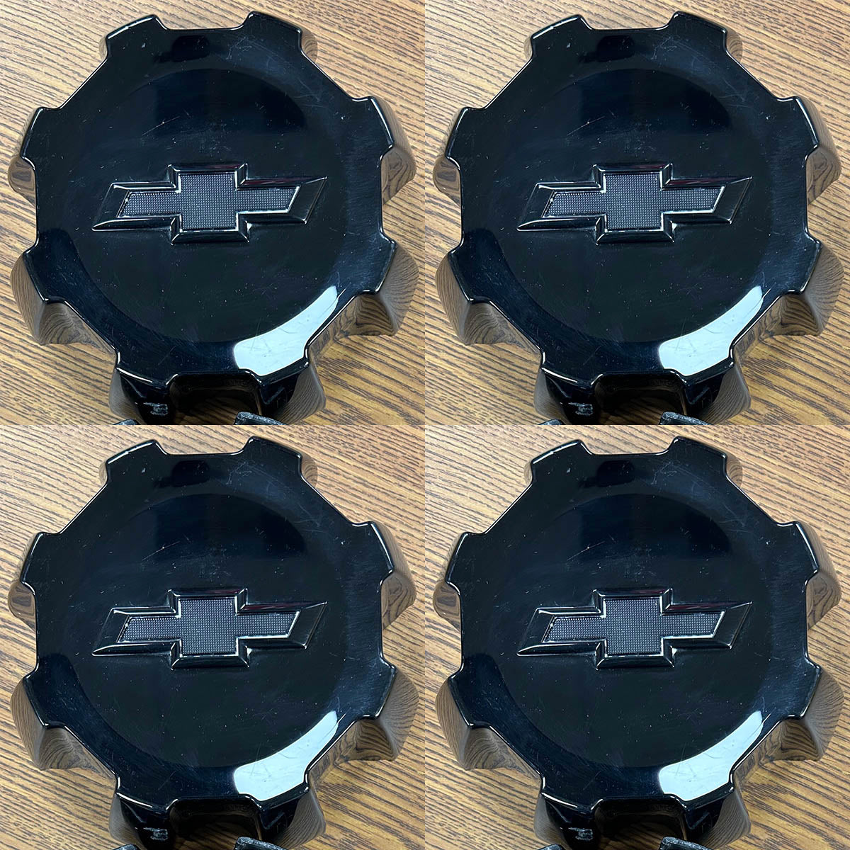 6 7/8" Chevrolet Silverado 2500, 3500 SRW Black OEM Center Cap #23494288 set