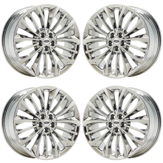 20" Ford Edge Bright Chrome wheels rims Factory OEM set 10255 EXCHANGE