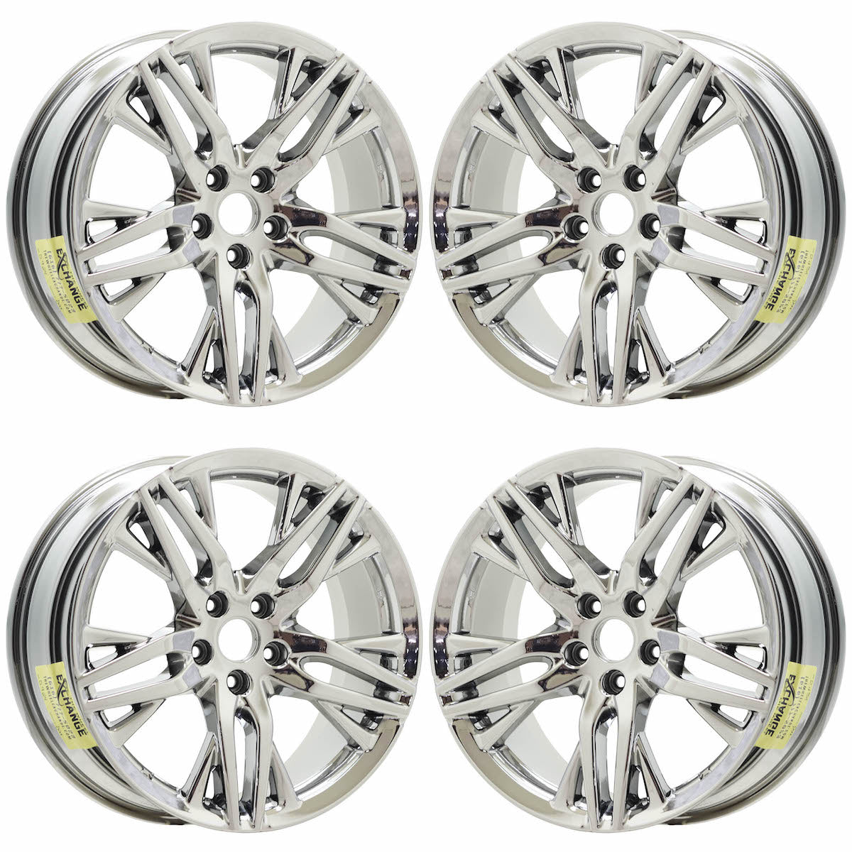 19" Honda Accord Bright Chrome wheels rims Factory OEM set 10322 EXCHANGE