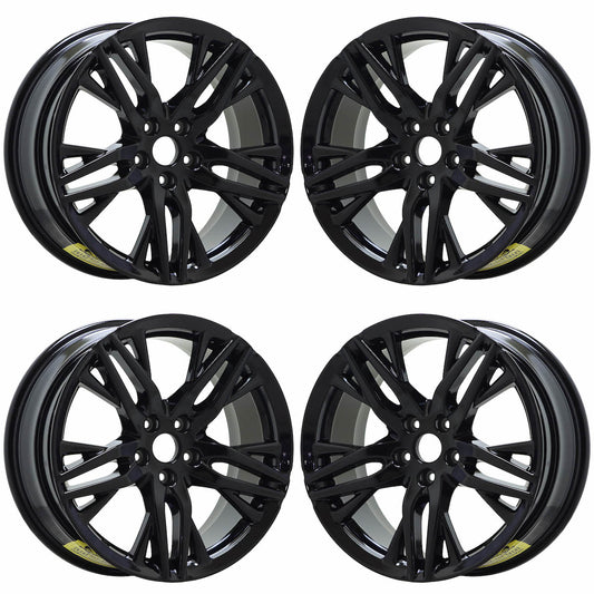 19" Honda Accord Gloss Black wheels rims Factory OEM set 10322 EXCHANGE