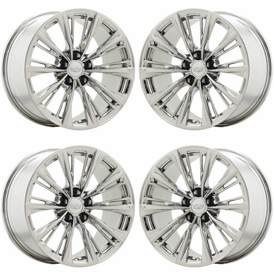 19" Cadillac CT5-V BlackWing Bright Chrome wheels rims OEM 14072 14074 EXCHANGE
