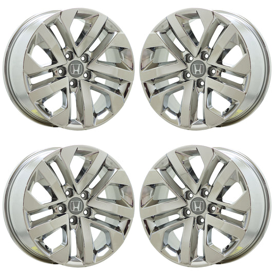 18" Honda Ridgeline Truck Bright Chrome wheels rims Factory OEM set 63633