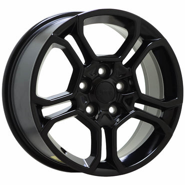 18" Jeep Grand Cherokee Gloss Black wheels rims Factory OEM set 9309