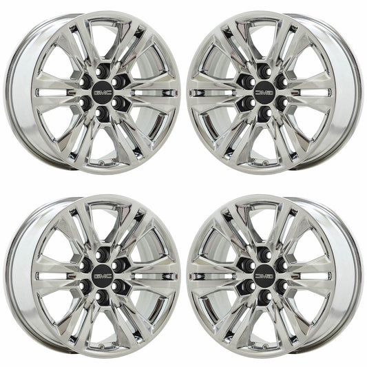 17" GMC Canyon Bright Chrome wheels rims OEM set 5871