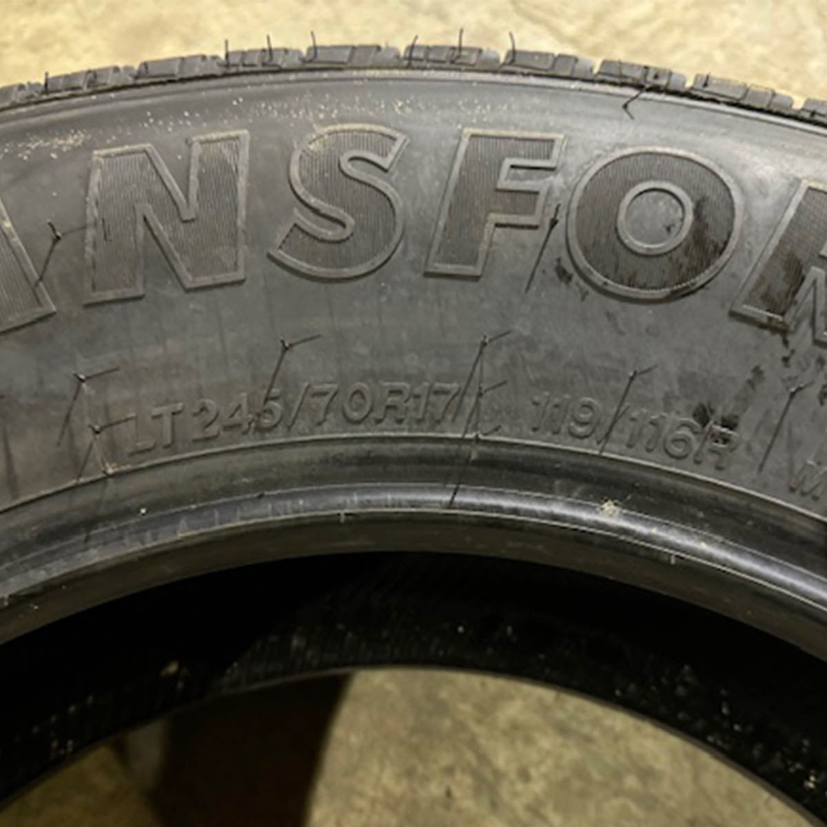 NEW - 2457017 245/70/17 119-116 Firestone Transforce HT 10-ply tires set 14/32