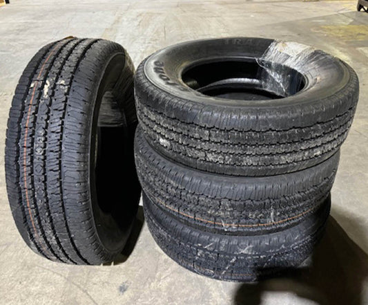 NEW - 2457017 245/70/17 119-116 Firestone Transforce HT 10-ply tires set 14/32