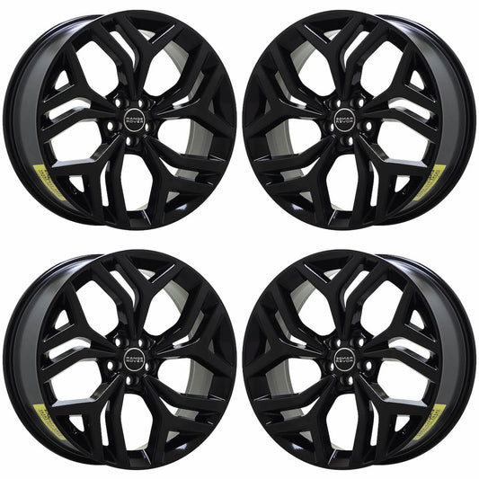 21" Range Rover Velar Gloss Black wheels rims Factory OEM set 72304 EXCHANGE