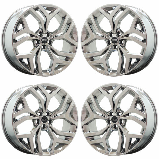 21" Range Rover Velar Bright Chrome wheels rims Factory OEM set 72304 EXCHANGE