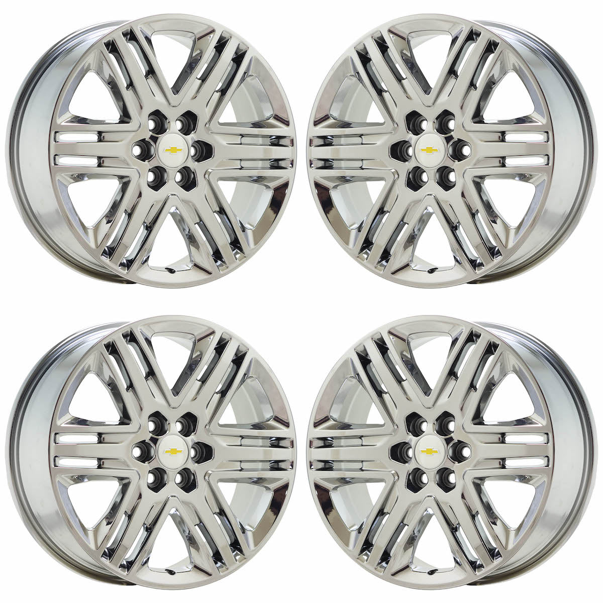 20" Chevy Traverse Bright Chrome wheels rims Factory OEM GM set 5953 EXCHANGE