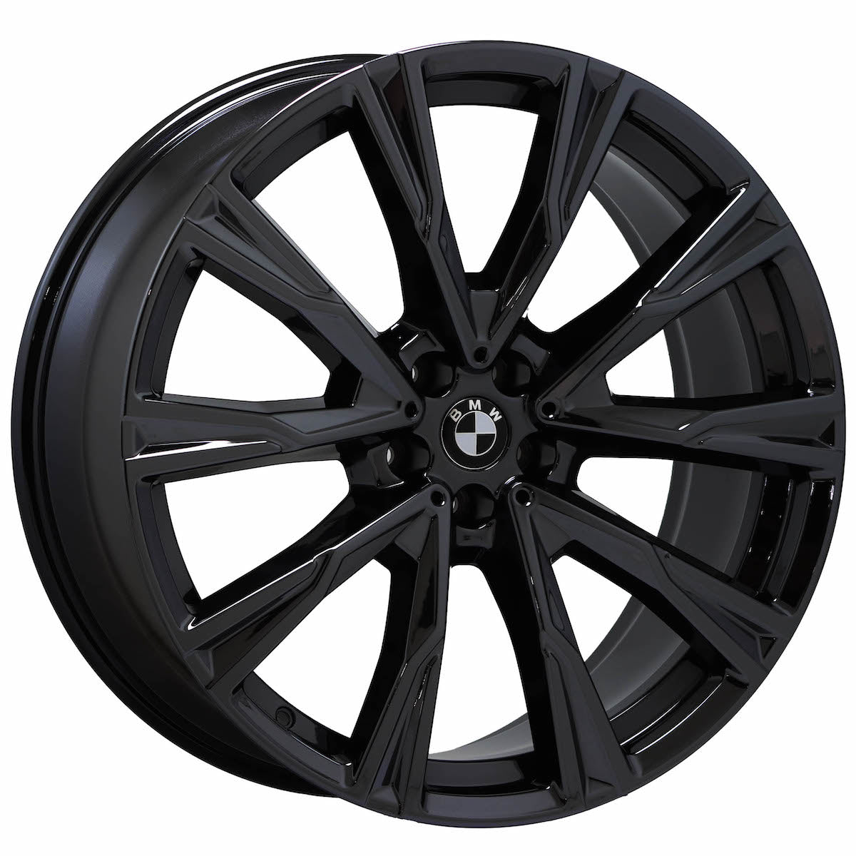 22" BMW X7 Gloss Black wheels rims set 4 86534 86539 G07 STYLE 758 EXCHANGE