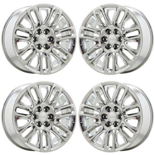 22" GMC Sierra 1500 Yukon Bright Chrome wheels rims Factory OEM 95486 EXCHANGE