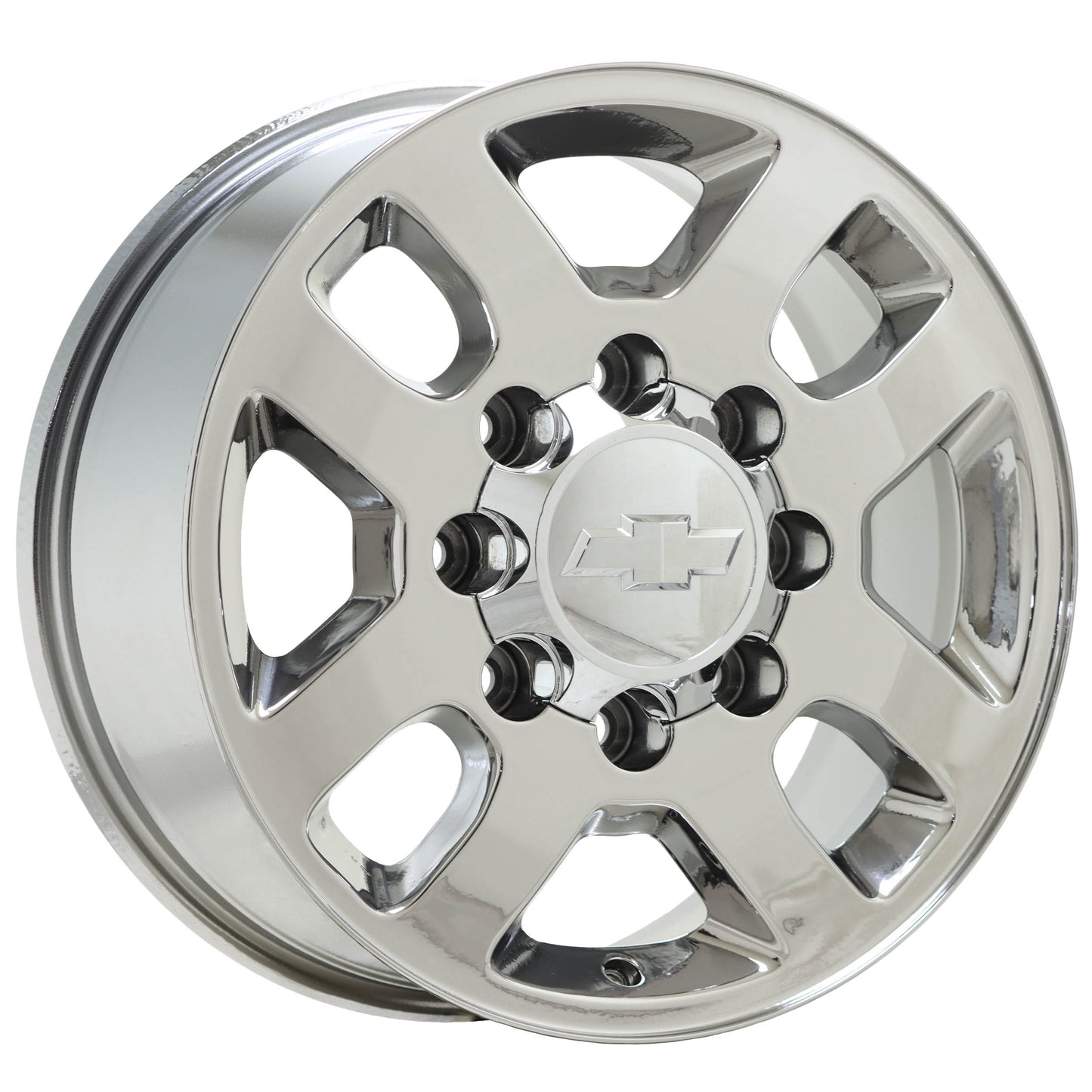18" Chevrolet Silverado 2500 3500 Bright Chrome wheels OEM set 5502 EXCHANGE