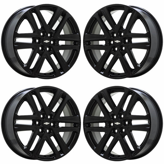 20" Chevrolet Traverse Blazer Gloss Black wheels rims OEM set 14067 EXCHANGE