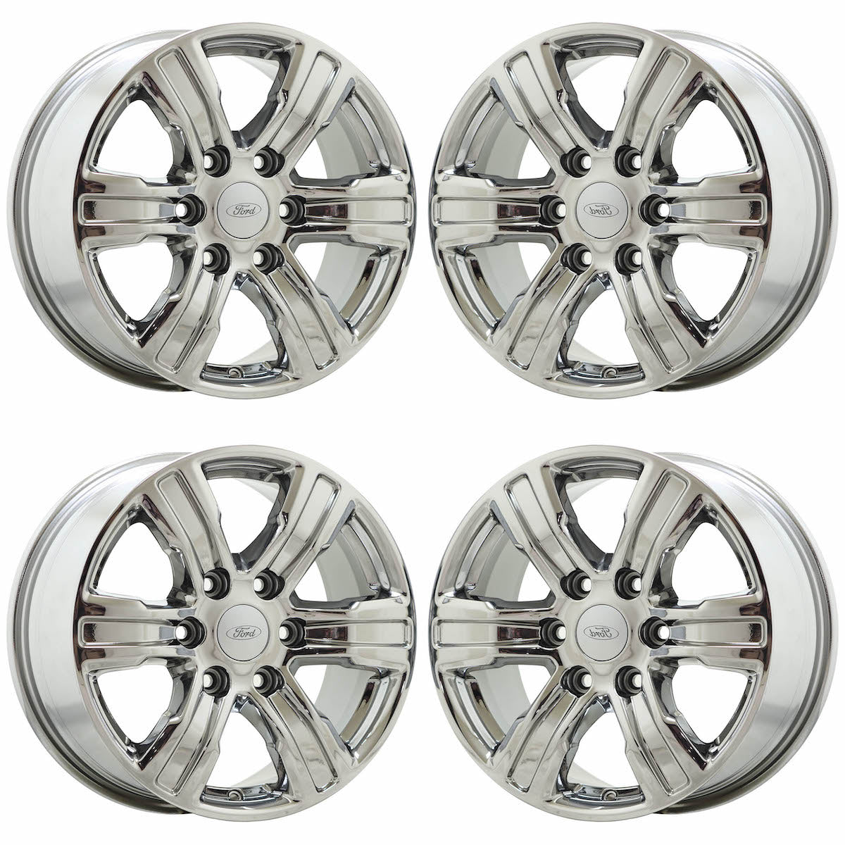 17" Ford Ranger Truck Bright Chrome wheels rims Factory OEM set 10228 EXCHANGE